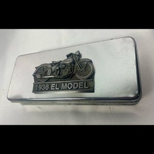 Collectors Harley Davidson Tin 1936 EL MODEL Tin Box